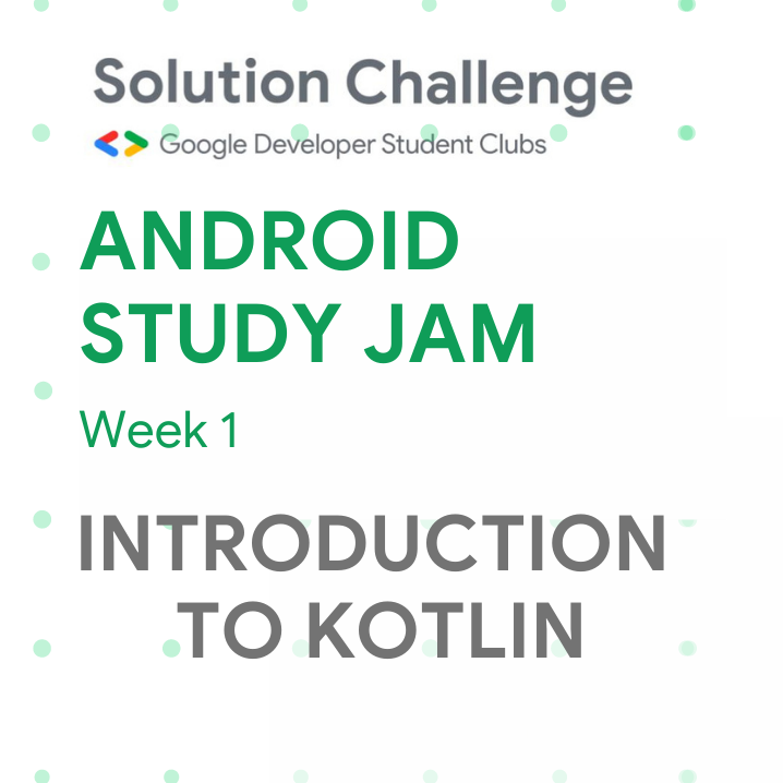 Android Study Jam Week 1 badge